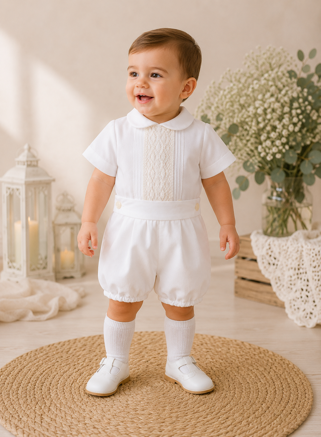 Conjunto niño cristal jaretas
