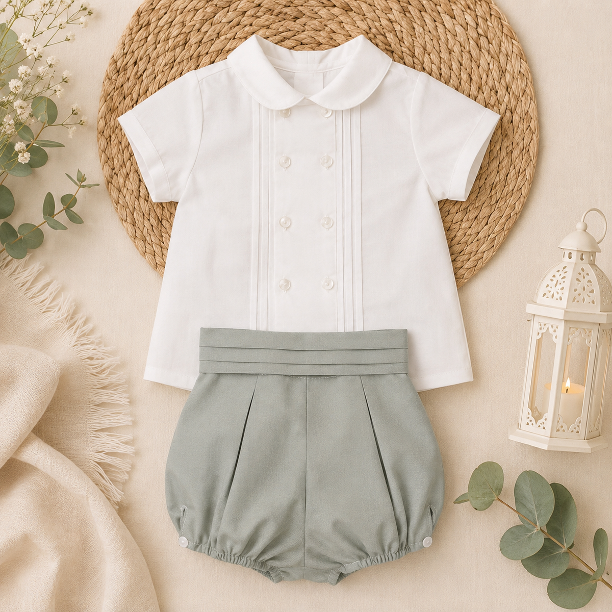 Conjunto niño camisa botones corrales
