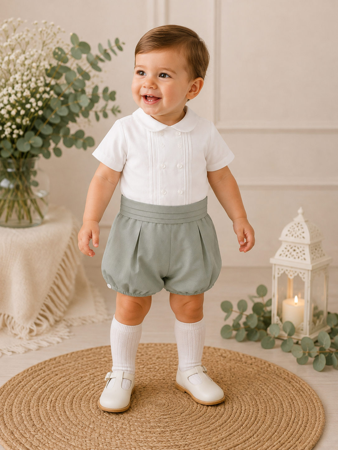 Conjunto niño camisa botones corrales